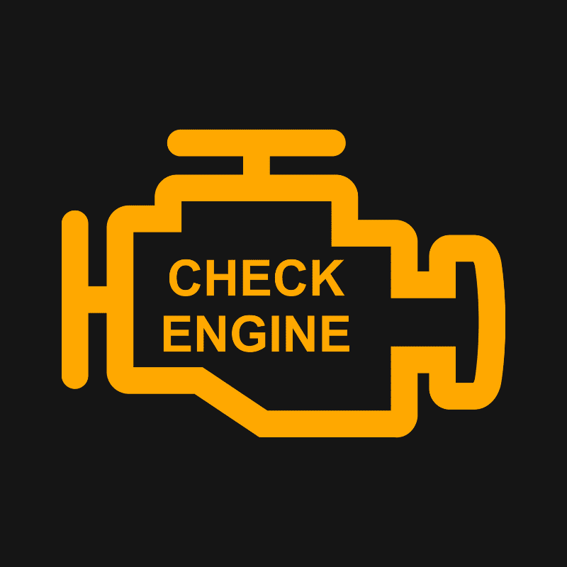check engine light, fault code