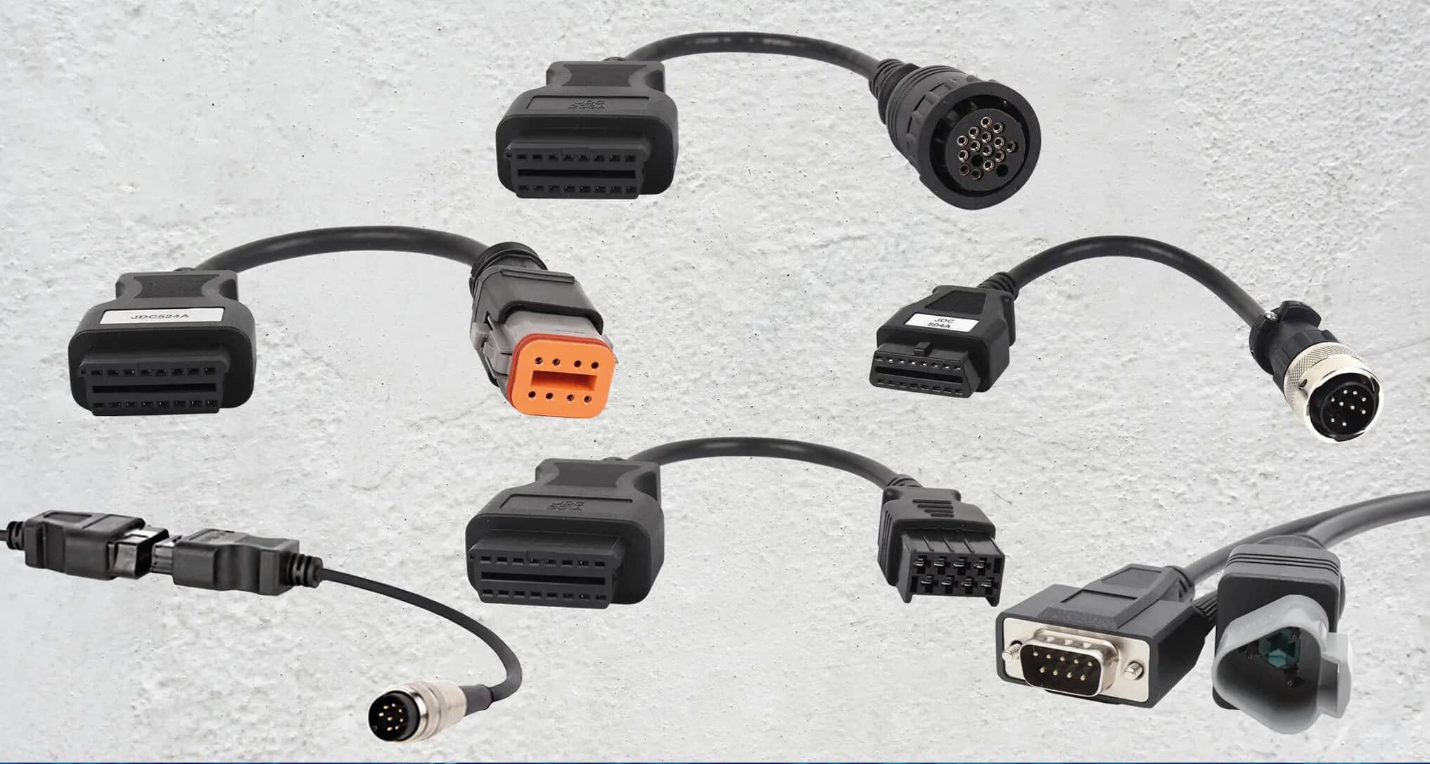 jaltest cable connectors for off highway, agricultural and marine diagnostic