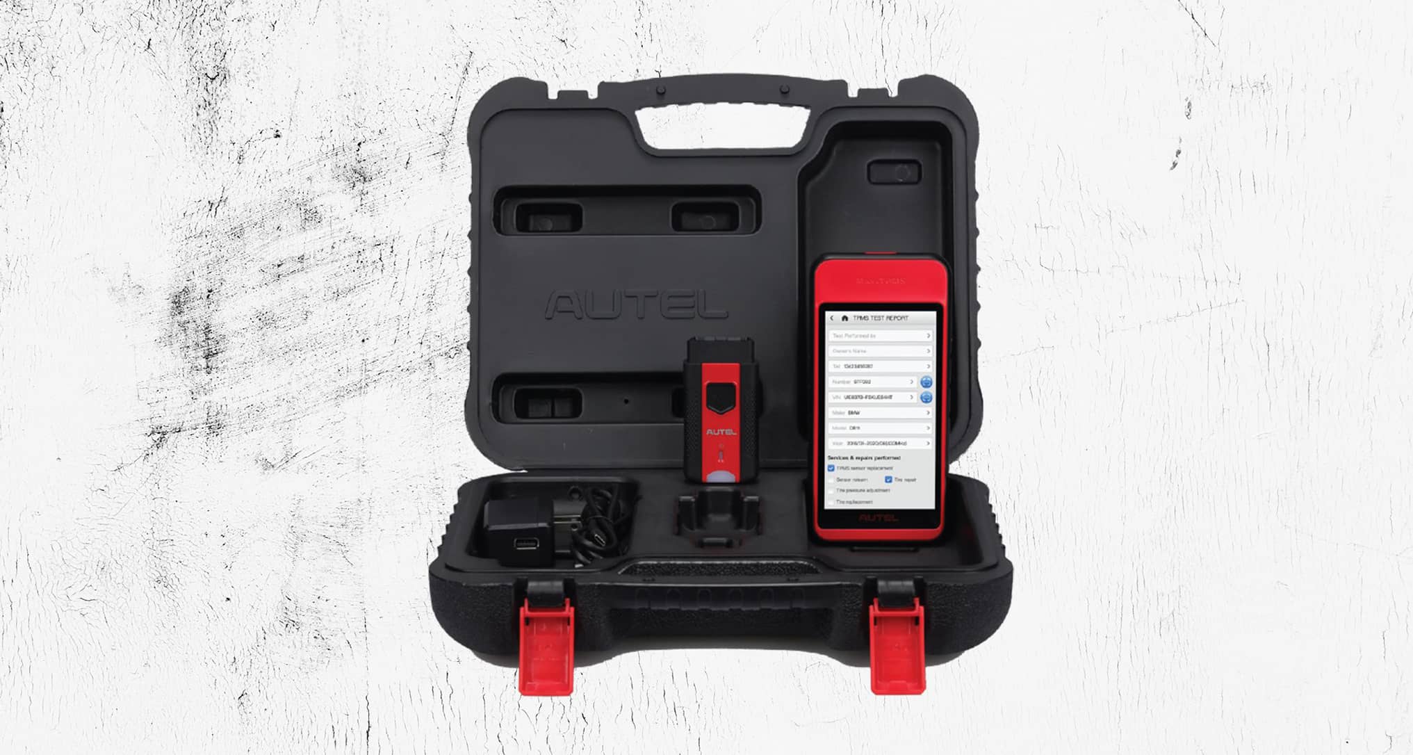 Mobile app showing report