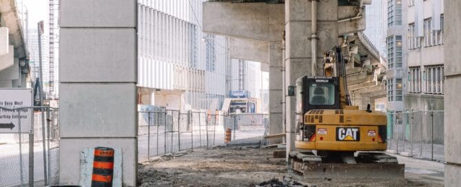 construction crew working on bridge repair