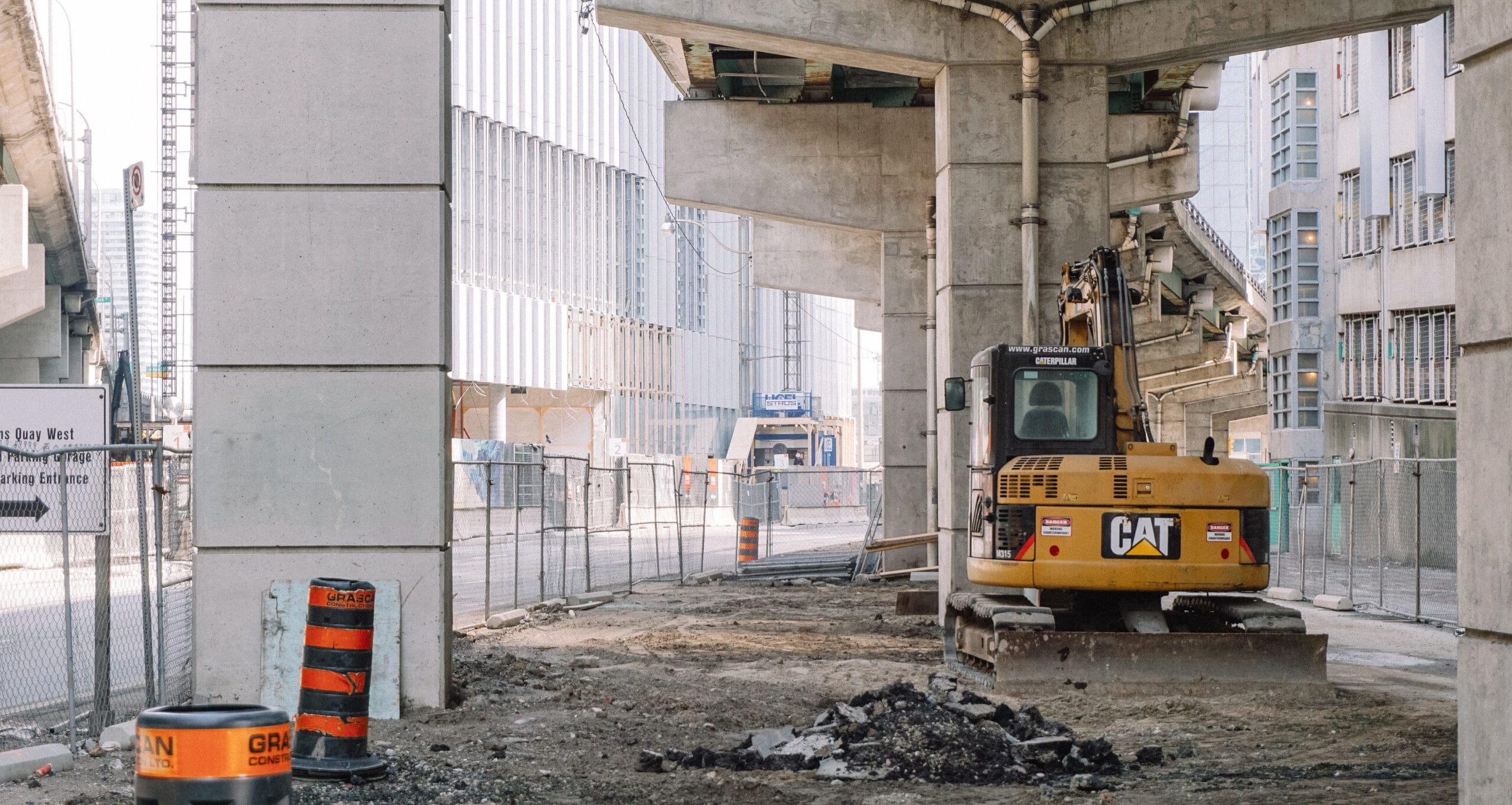 construction crew working on bridge repair