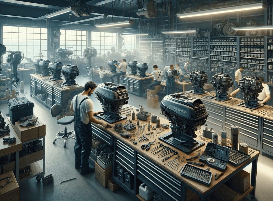 boat engine maintenance workshop