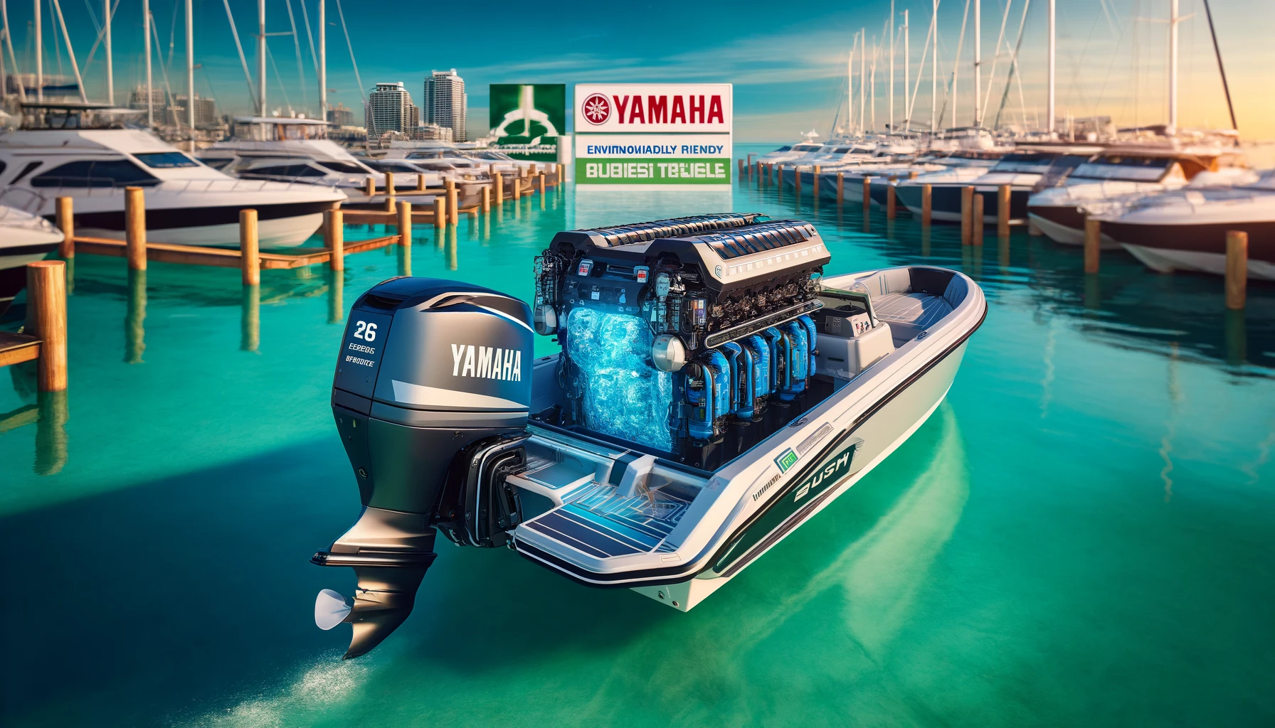 Yamaha's hydrogen-fueled outboard