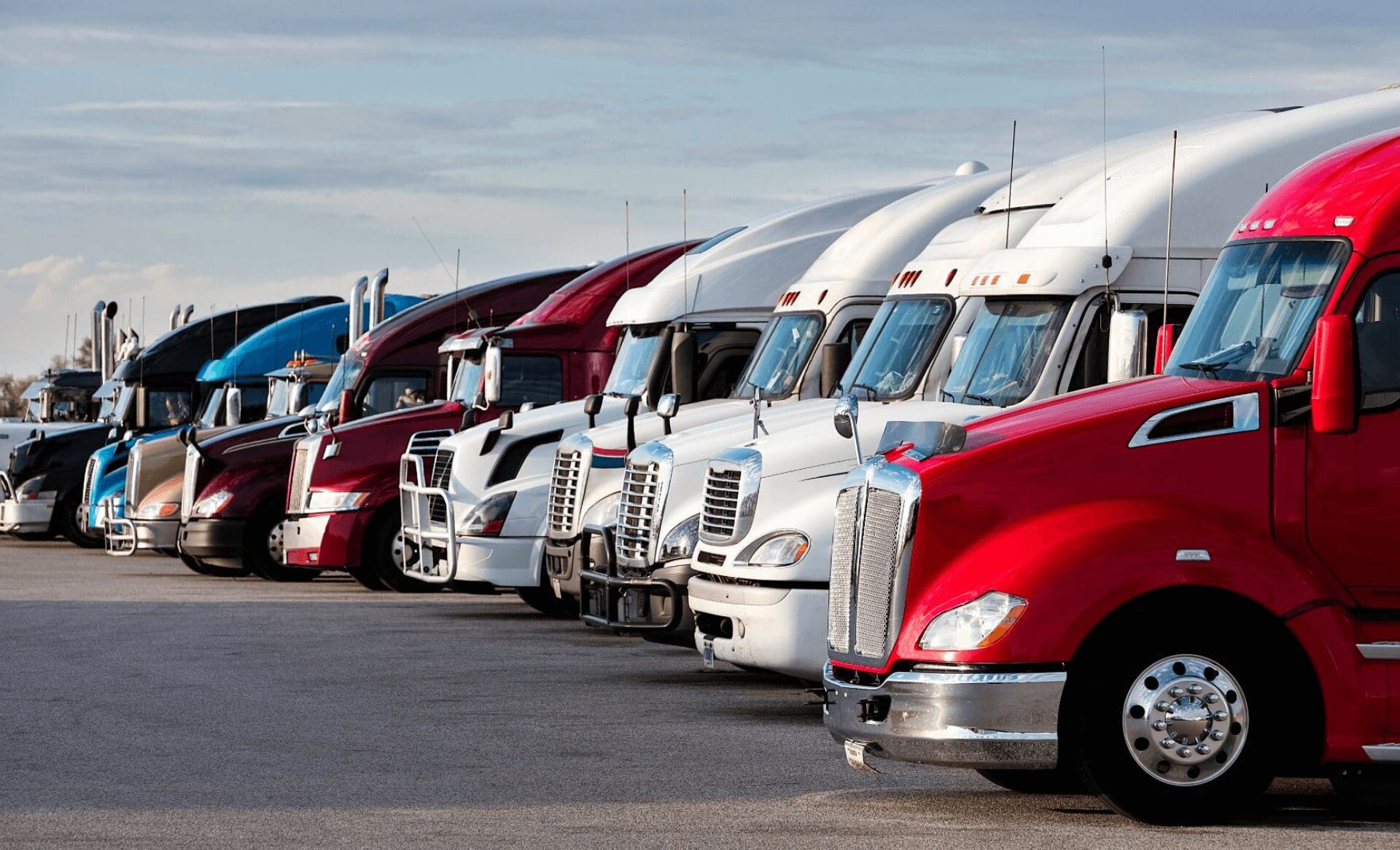 transport fleet of trucks