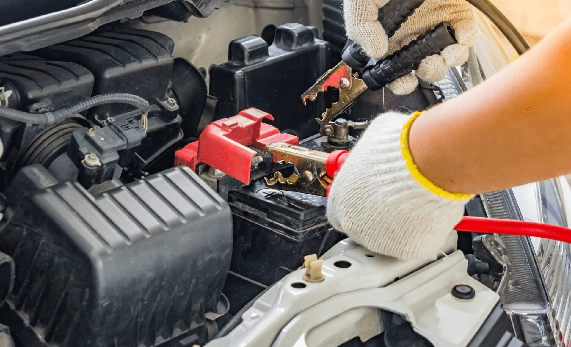 connecting car battery terminals