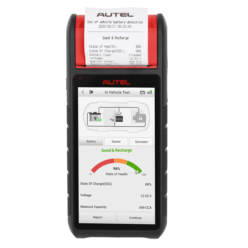MaxiBAS BT608 Battery Tester print