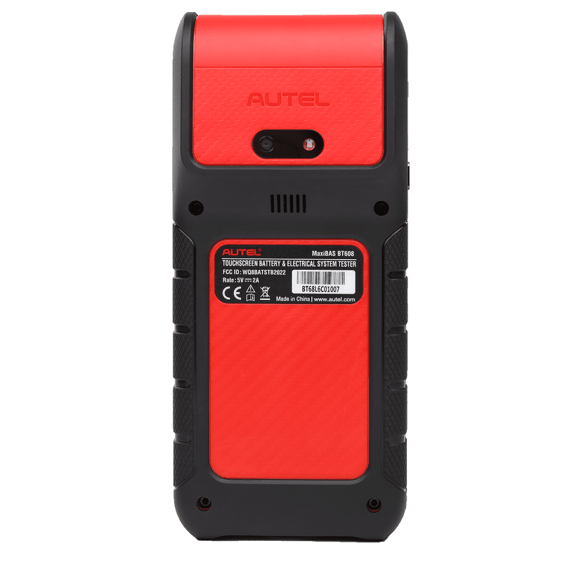 MaxiBAS BT608 Battery Tester back side