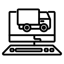 commercial truck diagnostic icon