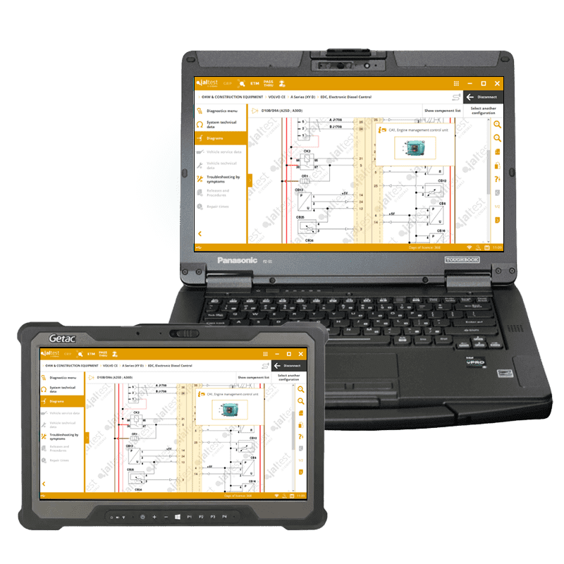Jaltest-Off-Highway-Diagnostic-Screen-on-laptop-and-tablet