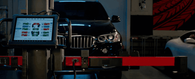 automotive diagnostic calibration in process for bmw car