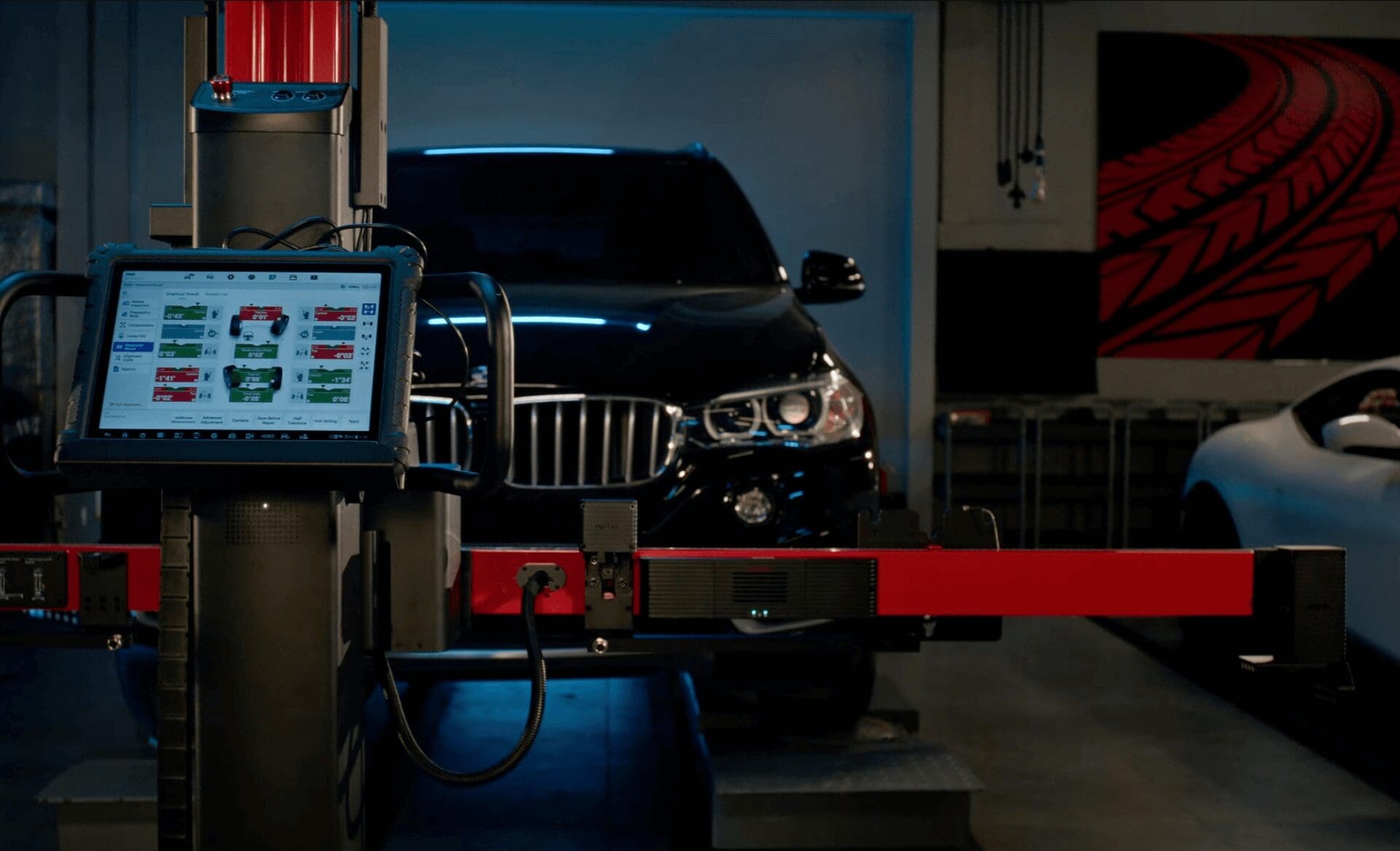 automotive diagnostic calibration in process for bmw car