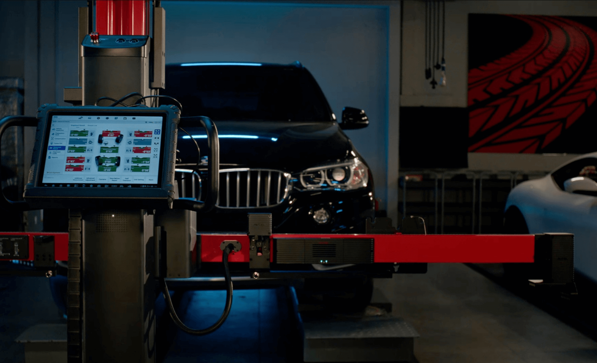 automotive diagnostic calibration in process for bmw car