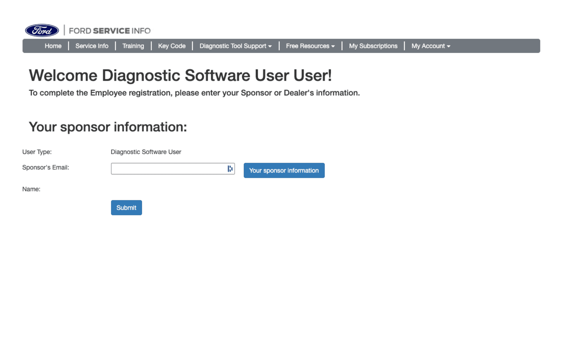 ford ids user interface
