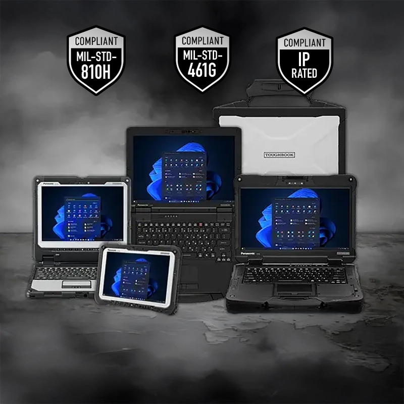 toughbook line up with mil std cert