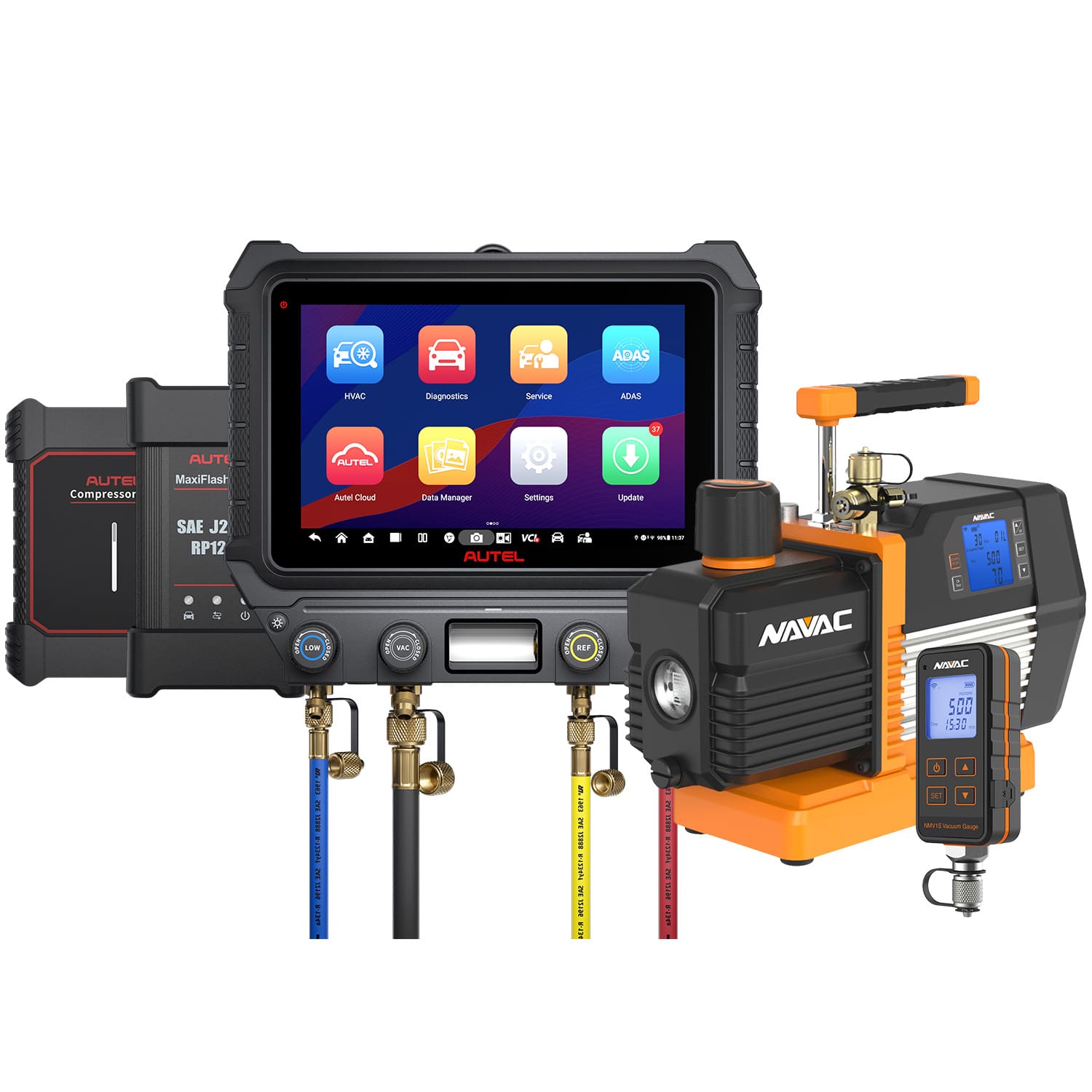 Autel MaxiHVAC AC909 Automotive A/C Diagnostic System - Image 2